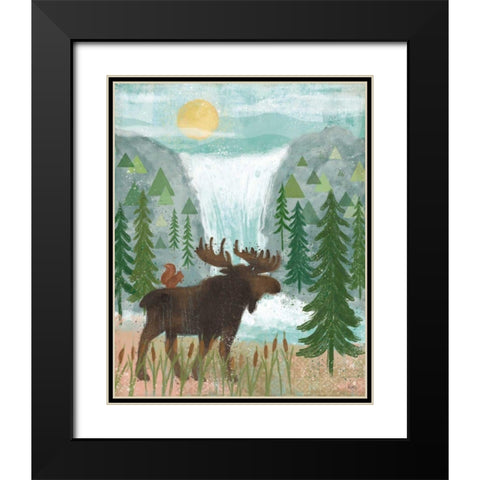 Woodland Forest IV Black Modern Wood Framed Art Print with Double Matting by Charron, Veronique