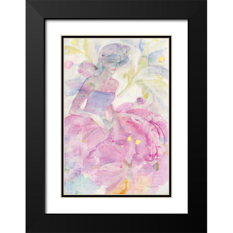 Dancer I Black Modern Wood Framed Art Print with Double Matting by Hristova, Albena