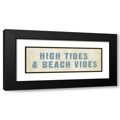 Beach Treasures VIII  No Shells Black Modern Wood Framed Art Print with Double Matting by Adams, Emily