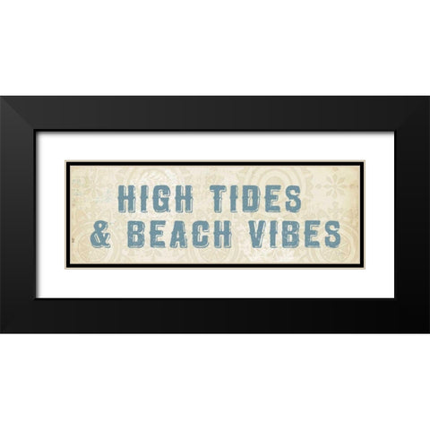 Beach Treasures VIII  No Shells Black Modern Wood Framed Art Print with Double Matting by Adams, Emily