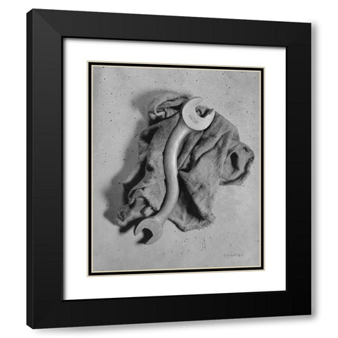 Cap Wrench Black Modern Wood Framed Art Print with Double Matting by Goldstein, Ed