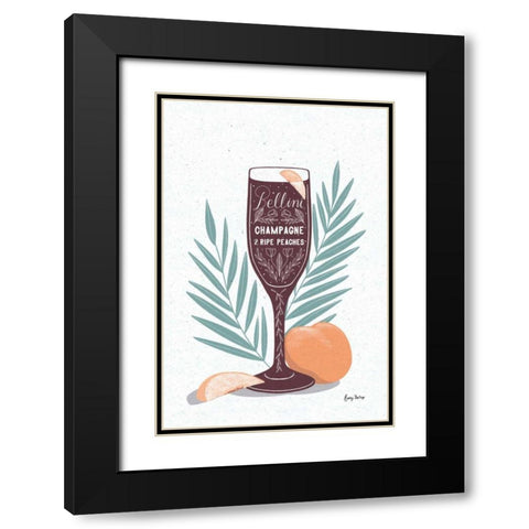 Fruity Cocktails I Black Modern Wood Framed Art Print with Double Matting by Thorns, Becky