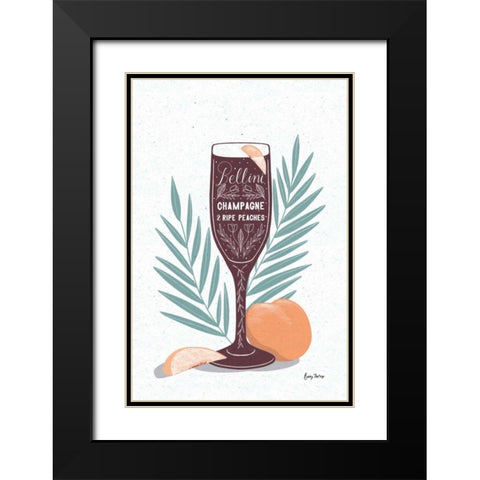 Fruity Cocktails I Black Modern Wood Framed Art Print with Double Matting by Thorns, Becky