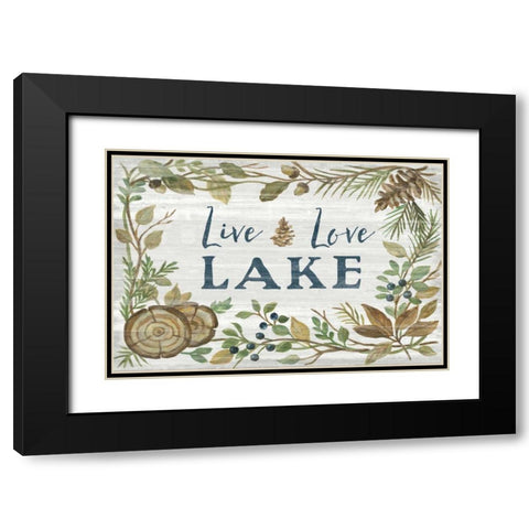 Lakeside Retreat III Black Modern Wood Framed Art Print with Double Matting by Vassileva, Silvia