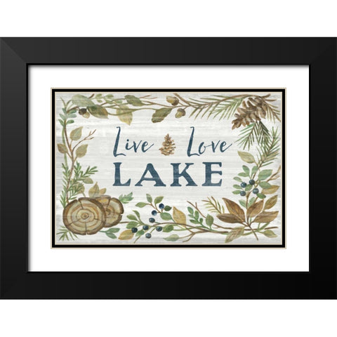 Lakeside Retreat III Black Modern Wood Framed Art Print with Double Matting by Vassileva, Silvia