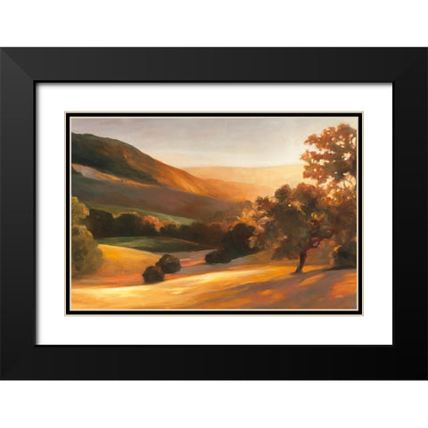 Lonesome Valley Black Modern Wood Framed Art Print with Double Matting by Purinton, Julia
