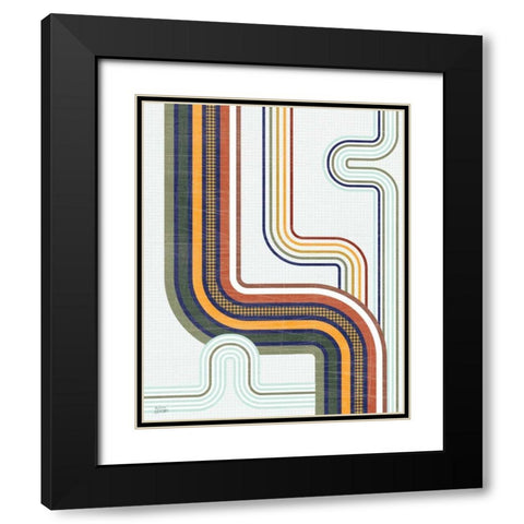 Retro Subway II Black Modern Wood Framed Art Print with Double Matting by Averinos, Melissa
