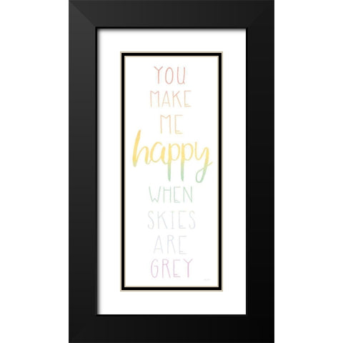 Lets Chase Rainbows XVI Black Modern Wood Framed Art Print with Double Matting by Jackson, Jenaya