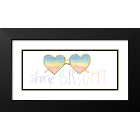 Lets Chase Rainbows XVII Black Modern Wood Framed Art Print with Double Matting by Jackson, Jenaya