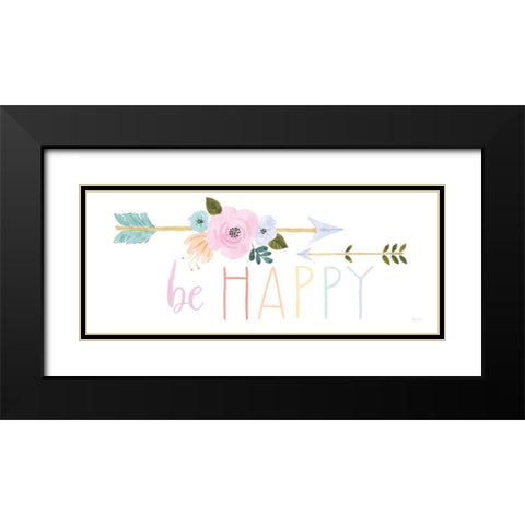 Lets Chase Rainbows XVIII Black Modern Wood Framed Art Print with Double Matting by Jackson, Jenaya