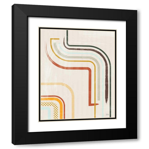 Lingering Lines I Black Modern Wood Framed Art Print with Double Matting by Averinos, Melissa