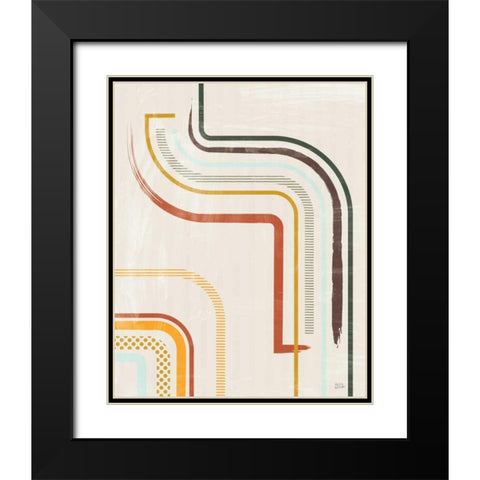 Lingering Lines I Black Modern Wood Framed Art Print with Double Matting by Averinos, Melissa