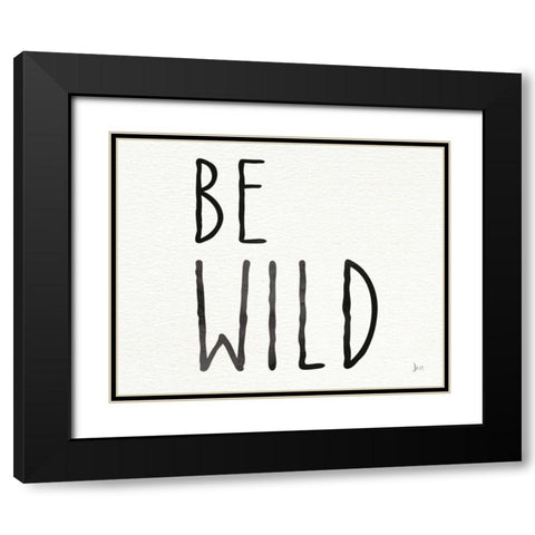 Little Jewels Be Wild Black Modern Wood Framed Art Print with Double Matting by Aiken, Jess