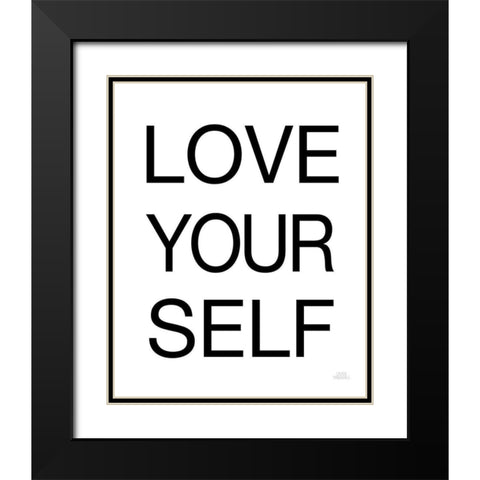 Harvest Garden Love Black Modern Wood Framed Art Print with Double Matting by Marshall, Laura