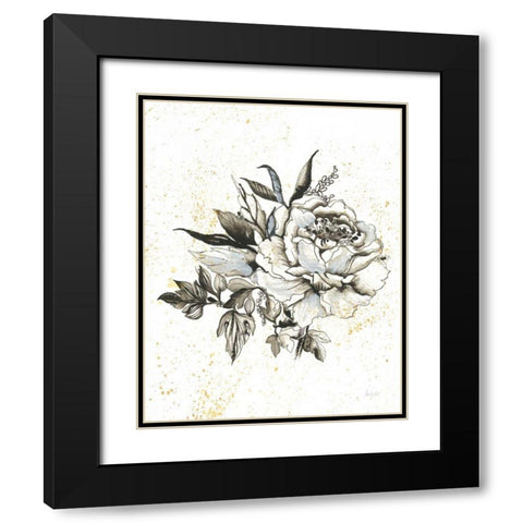 Elegance II MB Black Modern Wood Framed Art Print with Double Matting by Rice, Kristy