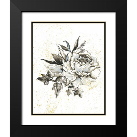 Elegance II MB Black Modern Wood Framed Art Print with Double Matting by Rice, Kristy