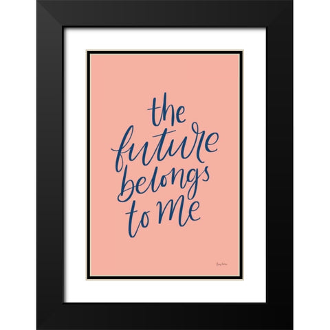 Graduation II Pink Black Modern Wood Framed Art Print with Double Matting by Thorns, Becky