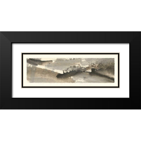 Brushscape II Black Modern Wood Framed Art Print with Double Matting by Paschke, Chris