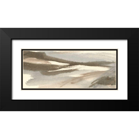 Sand and Stone Black Modern Wood Framed Art Print with Double Matting by Paschke, Chris
