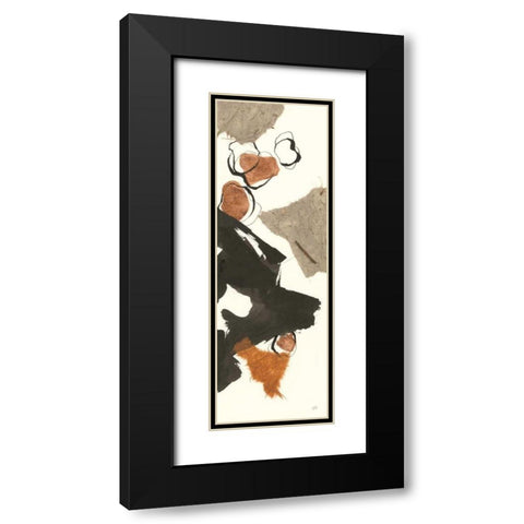 Copper Linked II Black Modern Wood Framed Art Print with Double Matting by Paschke, Chris