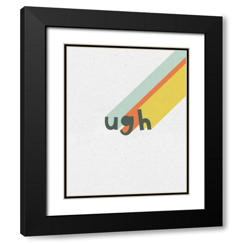 Rainbow Words II Black Modern Wood Framed Art Print with Double Matting by Hershey, Moira