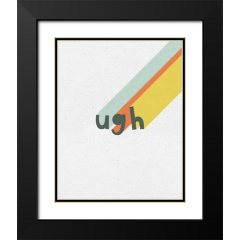 Rainbow Words II Black Modern Wood Framed Art Print with Double Matting by Hershey, Moira