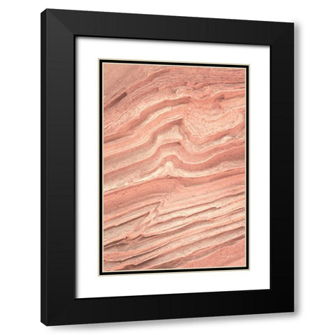 Coyote Buttes IV Blush Orange Black Modern Wood Framed Art Print with Double Matting by Majchrowicz, Alan