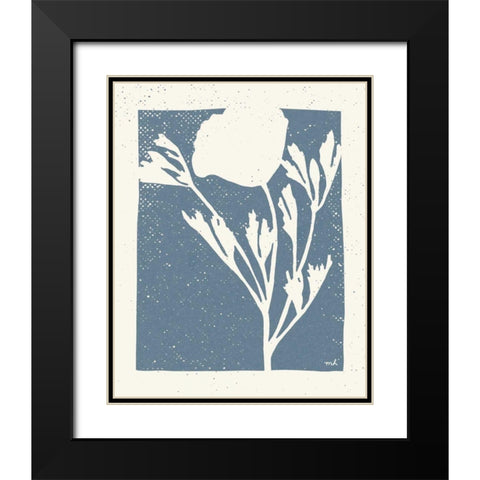 Joyful Spring II Bluestone Black Modern Wood Framed Art Print with Double Matting by Hershey, Moira