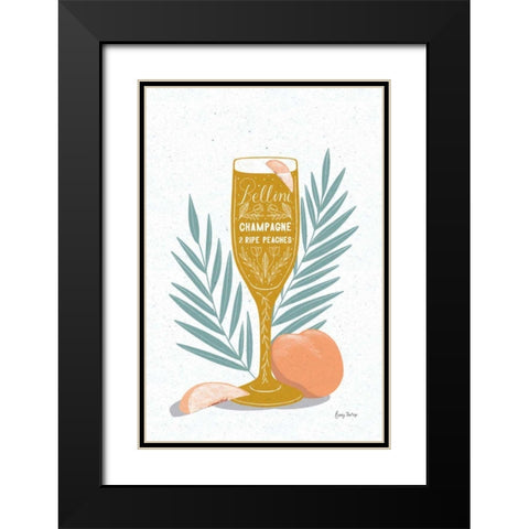 Fruity Cocktails I Mustard Black Modern Wood Framed Art Print with Double Matting by Thorns, Becky