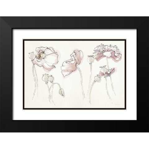 Somniferums Neutral Crop Black Modern Wood Framed Art Print with Double Matting by Novak, Shirley