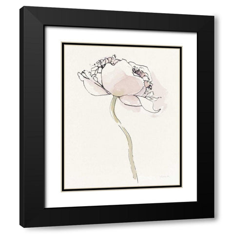 Single Somniferums I Neutral Crop Black Modern Wood Framed Art Print with Double Matting by Novak, Shirley