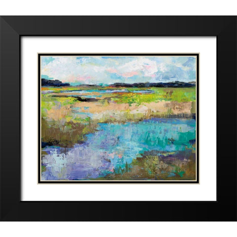 At Peace Black Modern Wood Framed Art Print with Double Matting by Vertentes, Jeanette