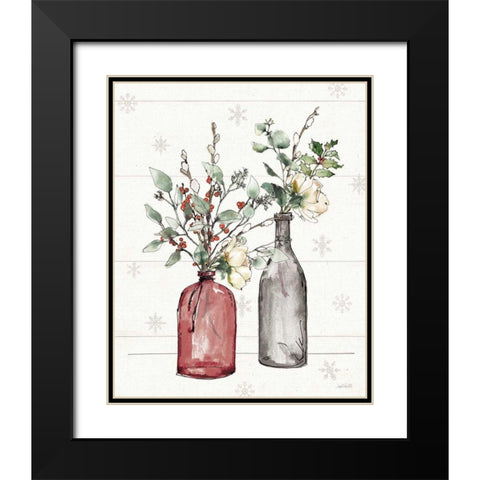Modern Farmhouse II Christmas Dark Black Modern Wood Framed Art Print with Double Matting by Tavoletti, Anne