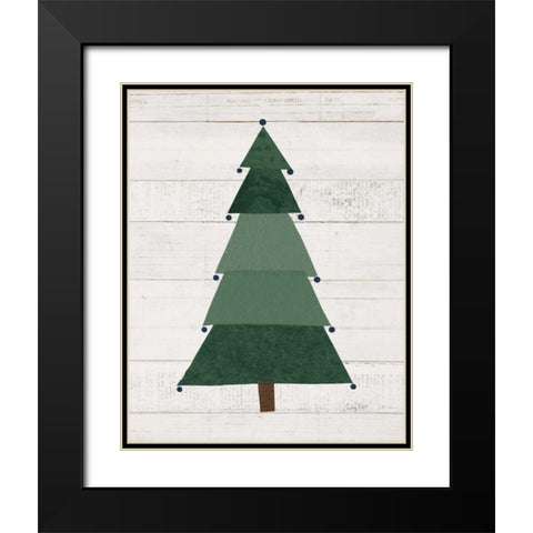 Christmas Patchwork I Neutral Black Modern Wood Framed Art Print with Double Matting by Prahl, Courtney