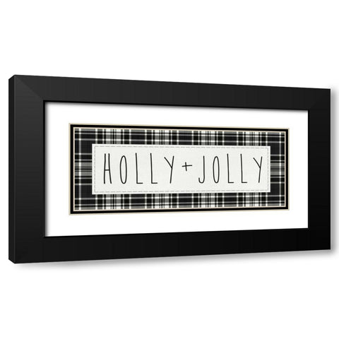 Cozy Christmas II Black Modern Wood Framed Art Print with Double Matting by Wild Apple Portfolio