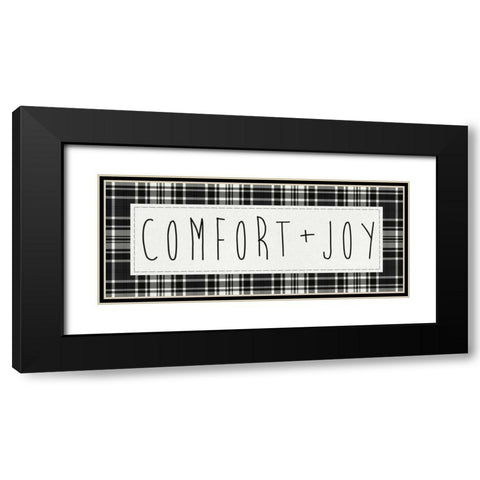 Cozy Christmas III Black Modern Wood Framed Art Print with Double Matting by Wild Apple Portfolio