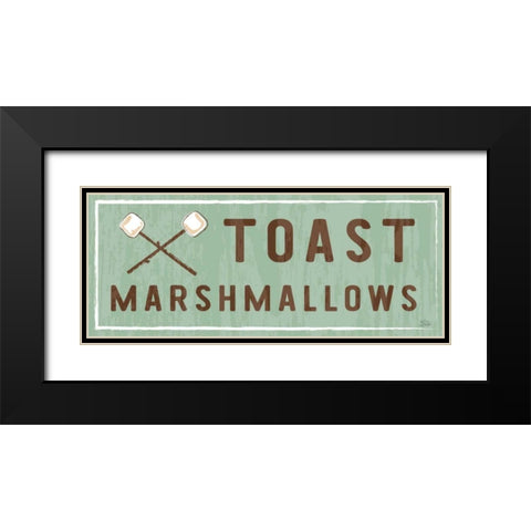 Comfy Camping IX Black Modern Wood Framed Art Print with Double Matting by Averinos, Melissa