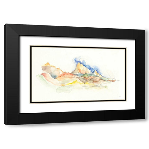 Western Sketchbook Black Modern Wood Framed Art Print with Double Matting by Rice, Kristy