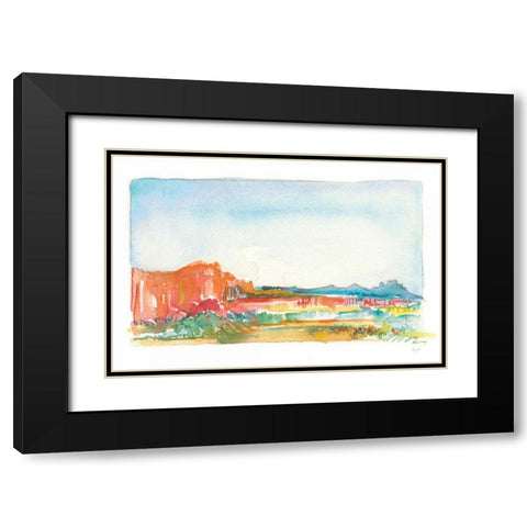 Looking Out Black Modern Wood Framed Art Print with Double Matting by Rice, Kristy