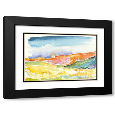 Mesa View II Black Modern Wood Framed Art Print with Double Matting by Rice, Kristy
