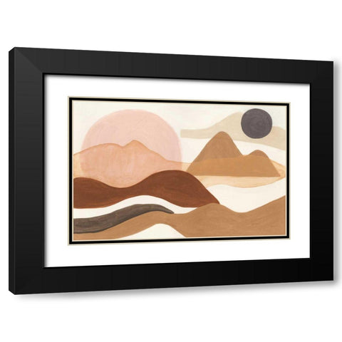 Adobe Boho Black Modern Wood Framed Art Print with Double Matting by Urban, Mary