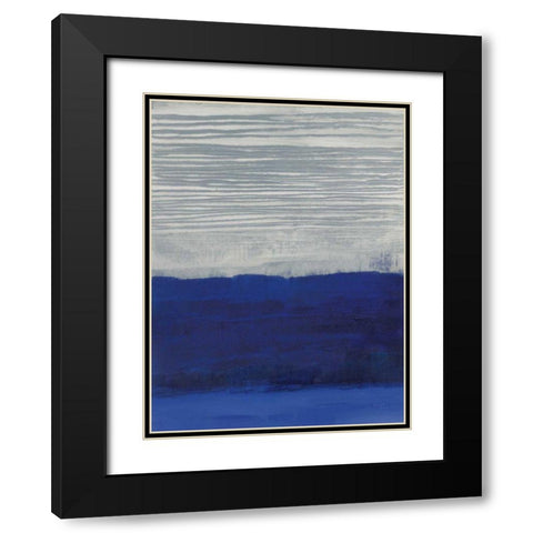 Gray Haze Black Modern Wood Framed Art Print with Double Matting by Maye, Jo