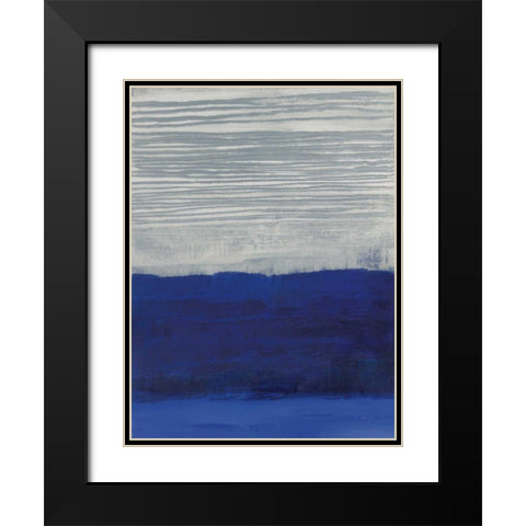 Gray Haze Black Modern Wood Framed Art Print with Double Matting by Maye, Jo