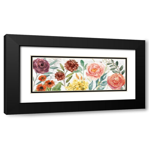 Flower Fest I Panel Black Modern Wood Framed Art Print with Double Matting by Urban, Mary