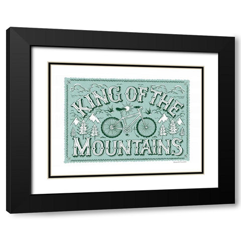 King of the Mountains Black Modern Wood Framed Art Print with Double Matting by Snowdon, Alexandra