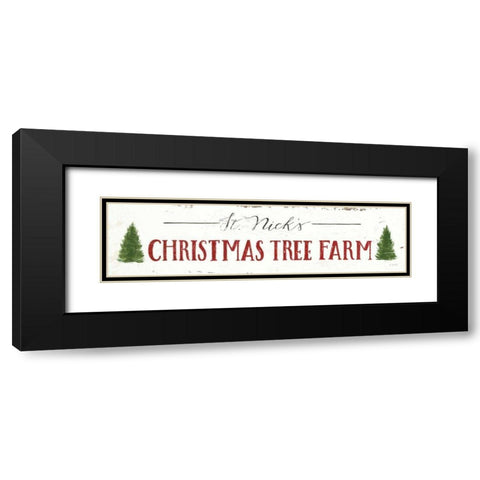 Christmas in the Heartland VI St Nicks Black Modern Wood Framed Art Print with Double Matting by Wiens, James