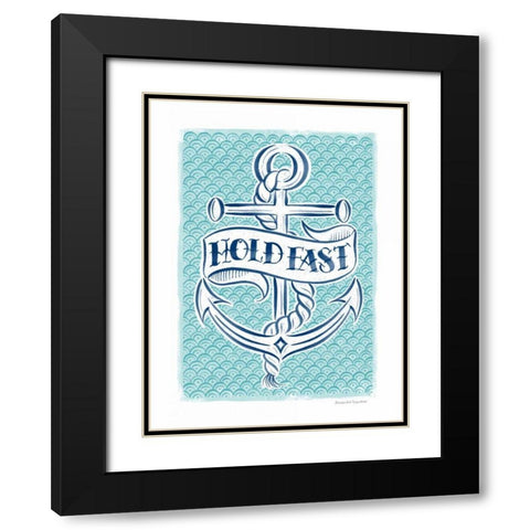 Hold Fast Black Modern Wood Framed Art Print with Double Matting by Snowdon, Alexandra