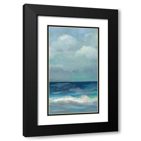 Clouds and Sea Crop Black Modern Wood Framed Art Print with Double Matting by Vassileva, Silvia