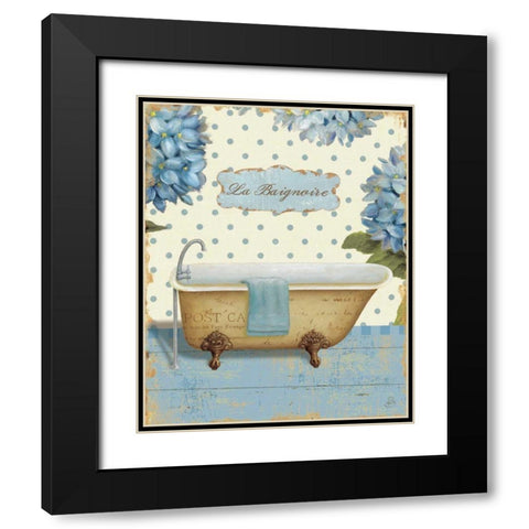 Thinking of You Bath II Black Modern Wood Framed Art Print with Double Matting by Brissonnet, Daphne