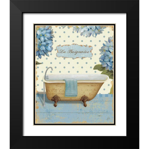 Thinking of You Bath II Black Modern Wood Framed Art Print with Double Matting by Brissonnet, Daphne